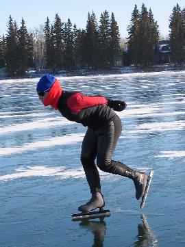 Skating in Alberta