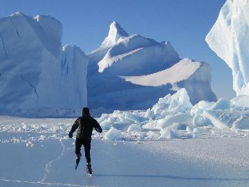 Skating in Antarctica