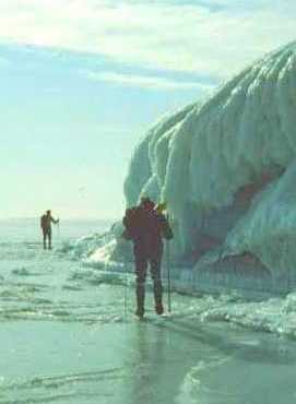 Amazing ice formations
along the Baltic seacoast